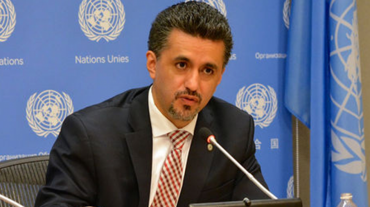 Sacha Llorenti,  embajador de Bolivia ante las Naciones Unidas.