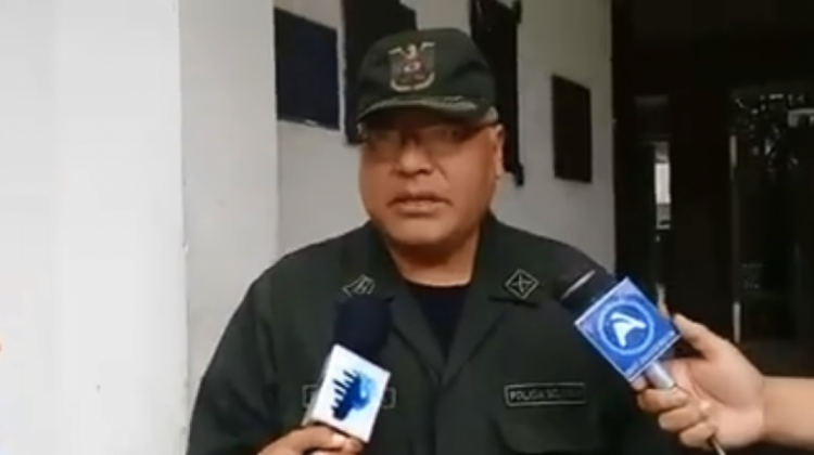El Director de la Policía Caminera de Santa Cruz, Manuel Ramos . Foto: Captura de pantalla.