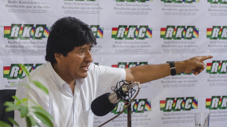 El presidente Evo Morales. Foto: ABI