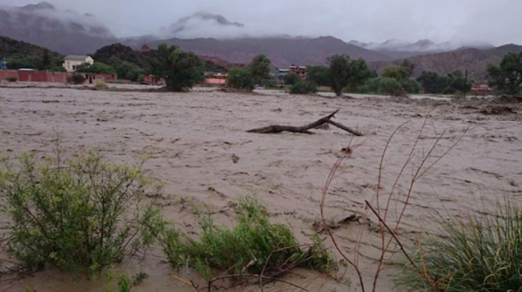 Desborde de río que afectó a varias personas en Tupiza, Foto: Archivo