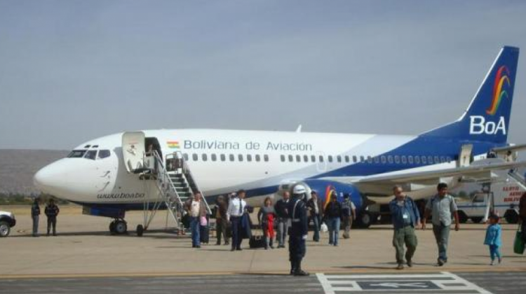 La aerolínea Boliviana de Aviación. Foto: Diario Cambio