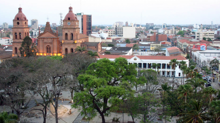 El centro de la ciudad de Santa Cruz. Foto: Bolivia.com