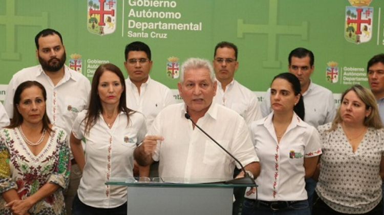 Gobernador de Santa Cruz, Rubén Costas.  Foto: Gobernación SCZ