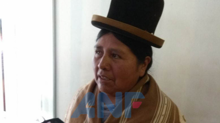 La excandidata a la Gobernación de la Paz por el MAS, Felipa Huanca. Foto: ANF