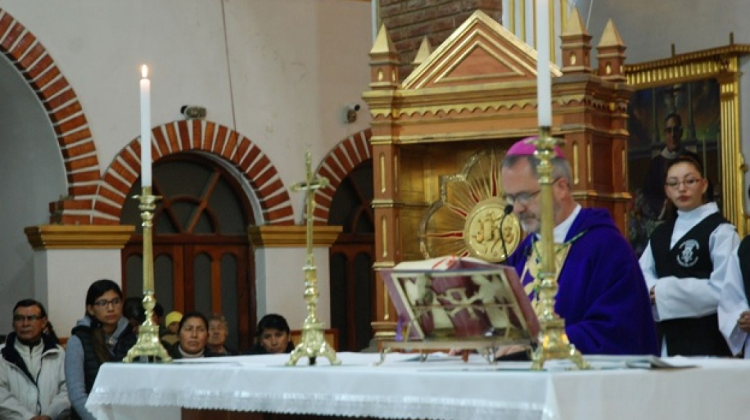 Monseñor Cristóbal Bialasik, Obispo de Oruro . Foto: CEB