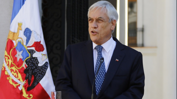 Presidente de Chile, Sebastián Piñera . Foto: La Tercera