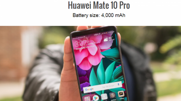 Huawei Mate 10 Pro. Foto. RB