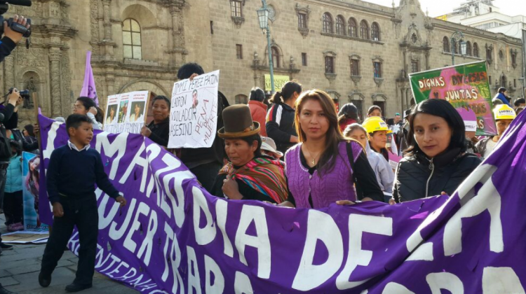La marcha de las mujeres que se realizó este jueves. Foto: ANF