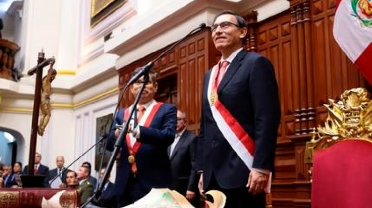 Martín Vizcarra, presidente del Perú. Foto: La República