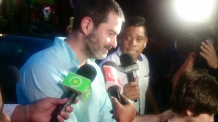 Zvonko Matkovic este lunes salió del penal de Palmasola. Foto: Prensa Santa Cruz