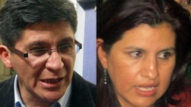 Eduardo Maldonado y Rebeca Delgado. Foto compuesta