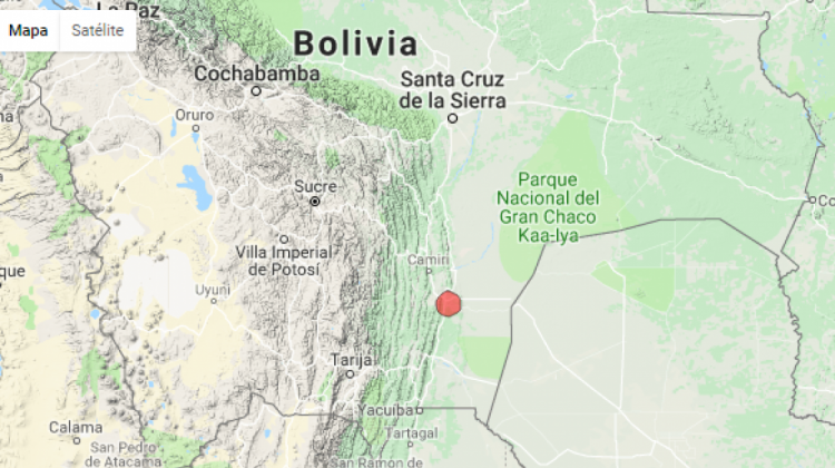 El sismo registrado en Chuquisaca.