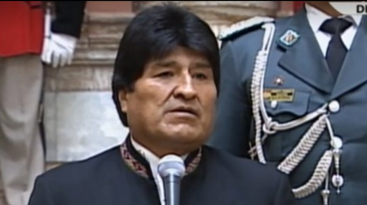 Presidente Evo Morales.  Foto: Archivo