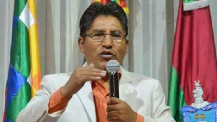 El gobernador de La Paz, Félix Patzi. Foto: Radio Lider