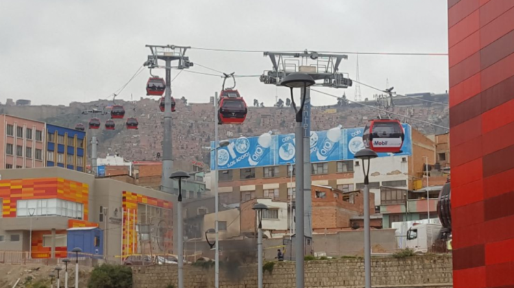 Cabinas de la línea Roja del teleférico. Foto: ANF