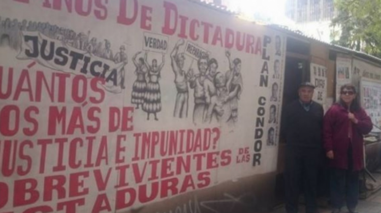 Miembros de la Plataforma de Luchadores Sociales Sobrevivientes de las Dictaduras . Foto: Archivo ANF