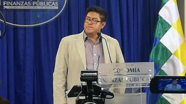 Viceministro de Presupuesto y Contabilidad Fiscal, Jaime Durán. Foto: ANF