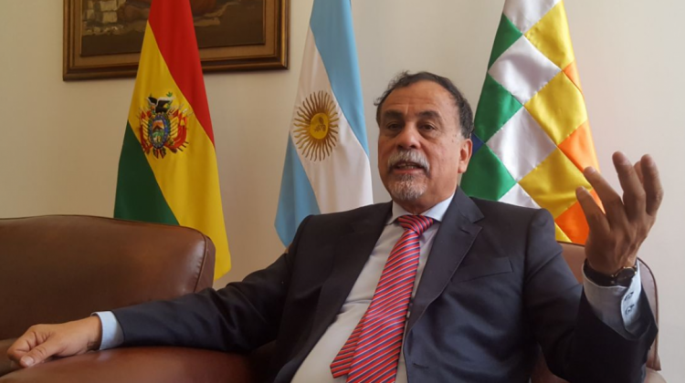 El embajador de Argentina en Bolivia, Normando Álvarez.   Foto: ANF