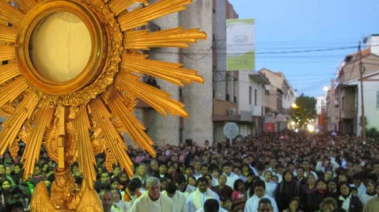 Procesión de Corpus Christi. Foto: El País