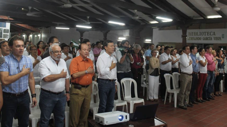 Encuentro de instituciones cruceñas. Foto: Comité Cívico Pro Santa Cruz.
