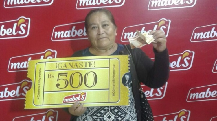 Ganadora del  Pack Ferial Mabel’s. Foto. RB.