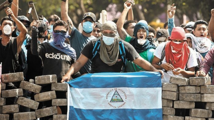 Protestas en Nicaragua . Foto: El Economista.