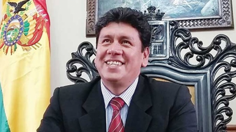 Iván Arciénega, alcalde de Sucre. Foto: erbol