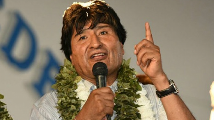 Presidente Evo Morales.  Foto: ABI