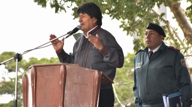 Presidente, Evo Morales . Foto: ABI