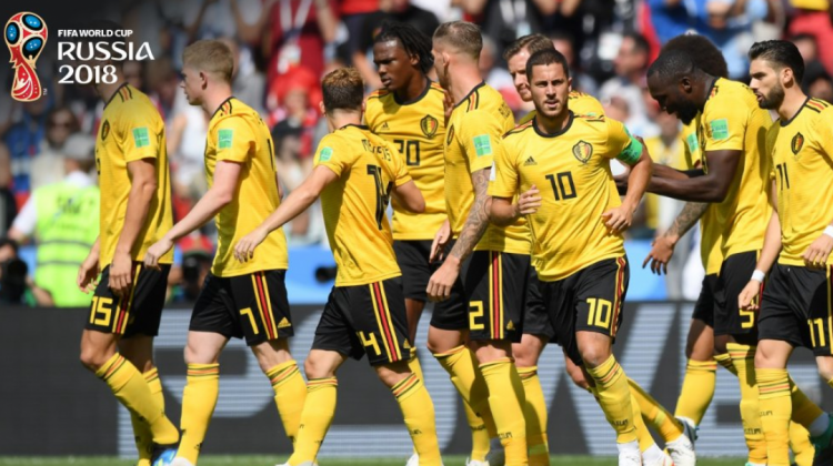Los belgas celebran la victoria.  Foto: @fifaworldcup_es