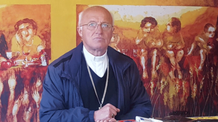 El Obispo de El Alto, monseñor Eugenio Scarpellini. Foto de archivo: ANF.
