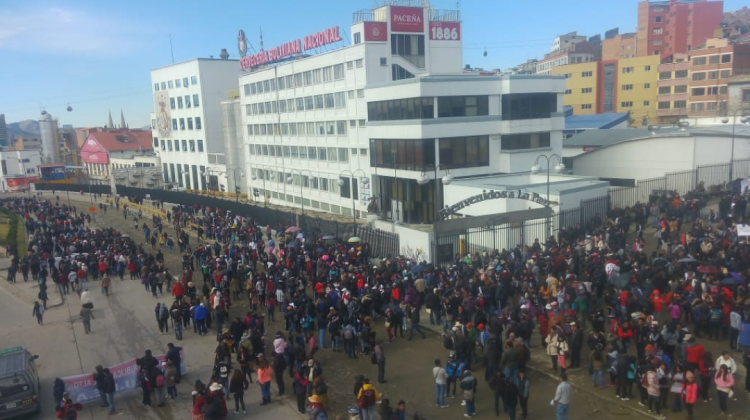 Marcha de la UPEA Foto: El Alto es Noticia