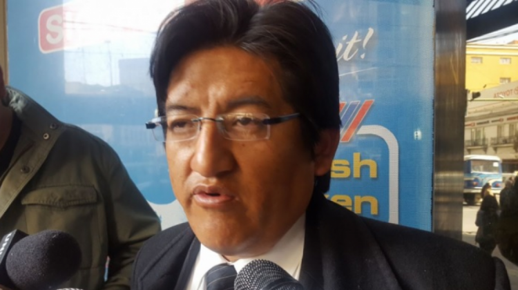 Jesús Vera, representante de la Fejuve afín al MAS . Foto: Archivo