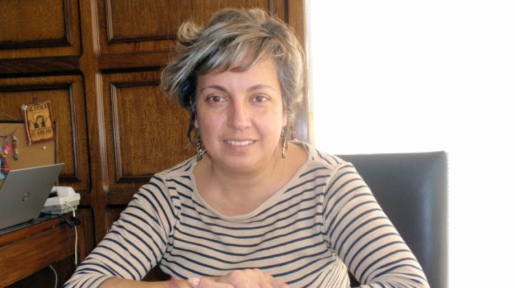 Mónica Novillo de la Coordinadora de la Mujer. Foto: Fundación para el Periodismo