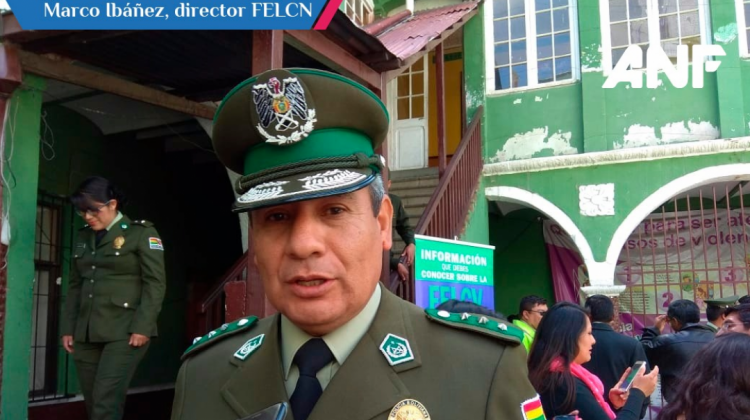 El coronel Marco Ibáñez, director nacional de la FELCN. Foto: archivo/ANF.