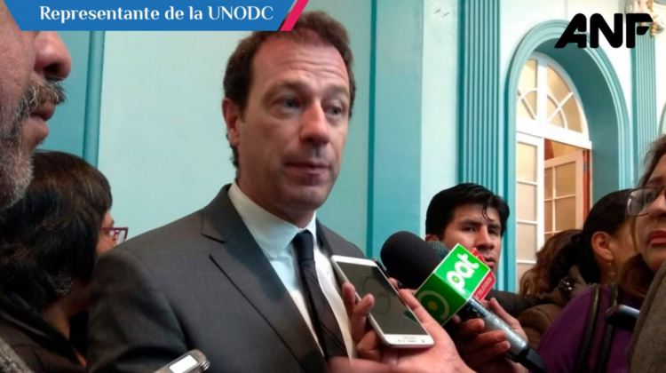 El Representante de la UNODC en Bolivia, Thierry Rostan. Foto: ANF.