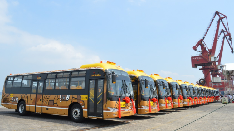 La nueva flota de buses Pumakatari. Foto: La Paz Bus