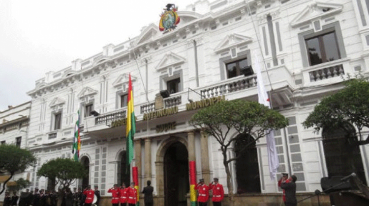 Edificio de la Alcaldía de Sucre. Foto: Correo del Sur.