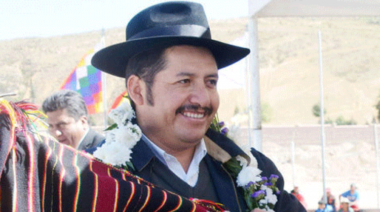 Esteban Urquizu, gobernador de Chuquisaca. Foto de archivo: ABI.