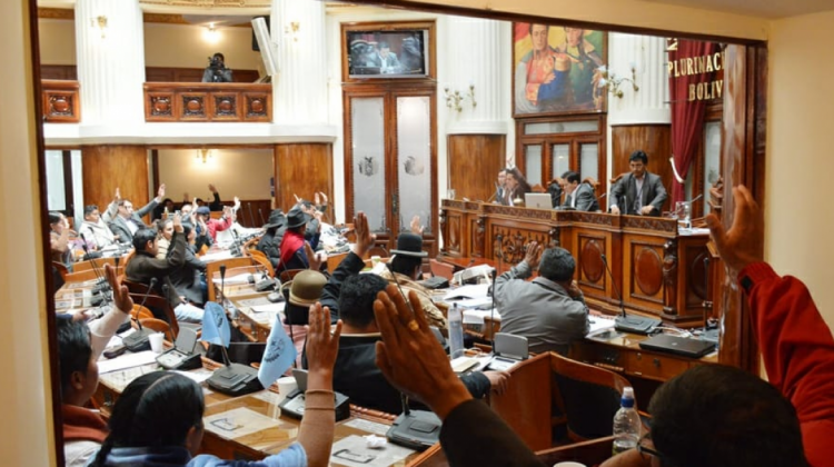 Sesión de los legisladores. Foto: Cámara de Diputados.