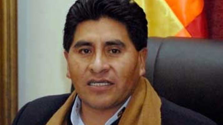 El ministro de Desarrollo Rural, César Cocarico. Foto: ANF
