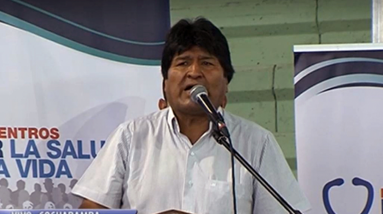 Presidente Evo Morales. Foto: captura de pantalla