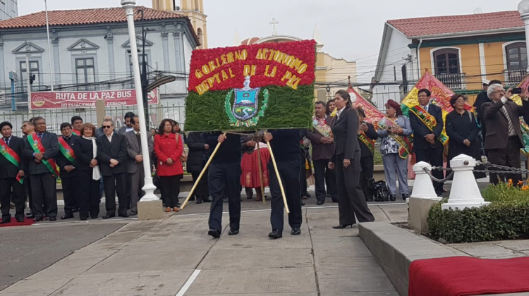 Autoridades Rindieron Homenaje A Los 470 Años De Fundación De La Paz Anf Agencia De Noticias 6278