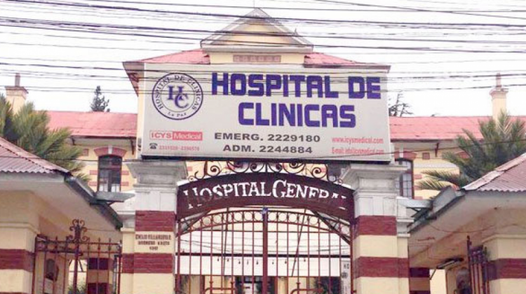 Frontis del Hospital de Clínicas. Foto de archivo: El Diario.
