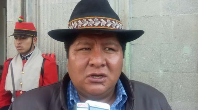 El flamante director de Justicia Indígena, Hilarión Mamani.   Foto: Erbol