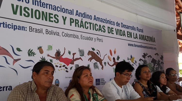Segunda plenaria del Foro Andino Amazónico de Desarrollo Rural. Foto: ANF.