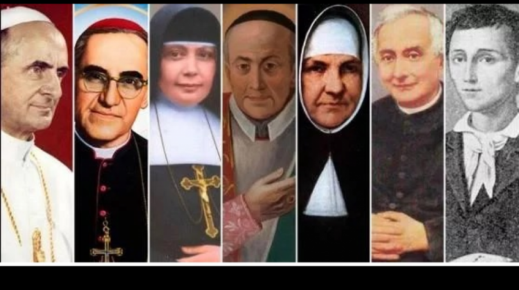 Los siete nuevos santos . Foto: Aica