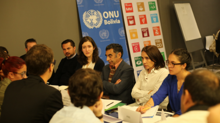 Mesas de trabajo de la ONU y empresarios. Foto: CEPB
