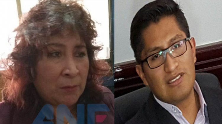 Susana Boyan y Edwin Blanco, fiscales de La Paz. Foto: archivo/ANF