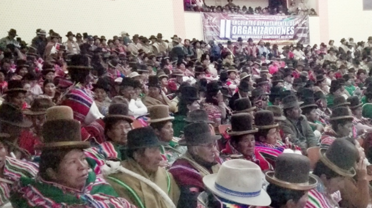 II Encuentro Departamental de Organizaciones Indígena Originario Campesinas de La Paz. Foto: CIPCA